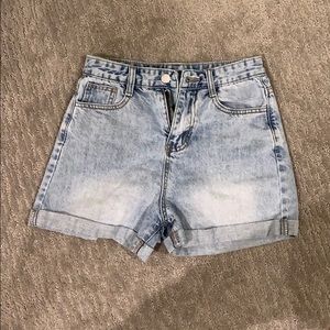 Denim shorts